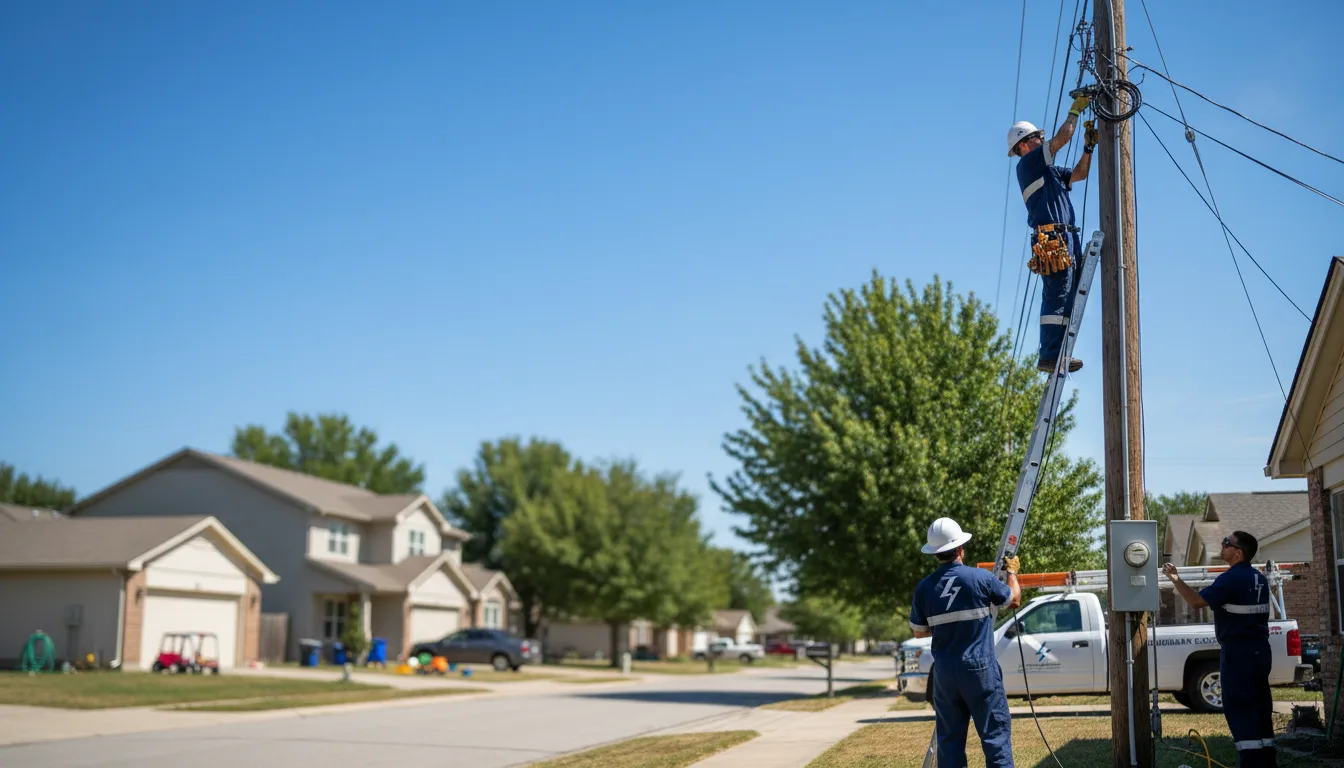 Residential electrician providing installation services in Shannon, IL